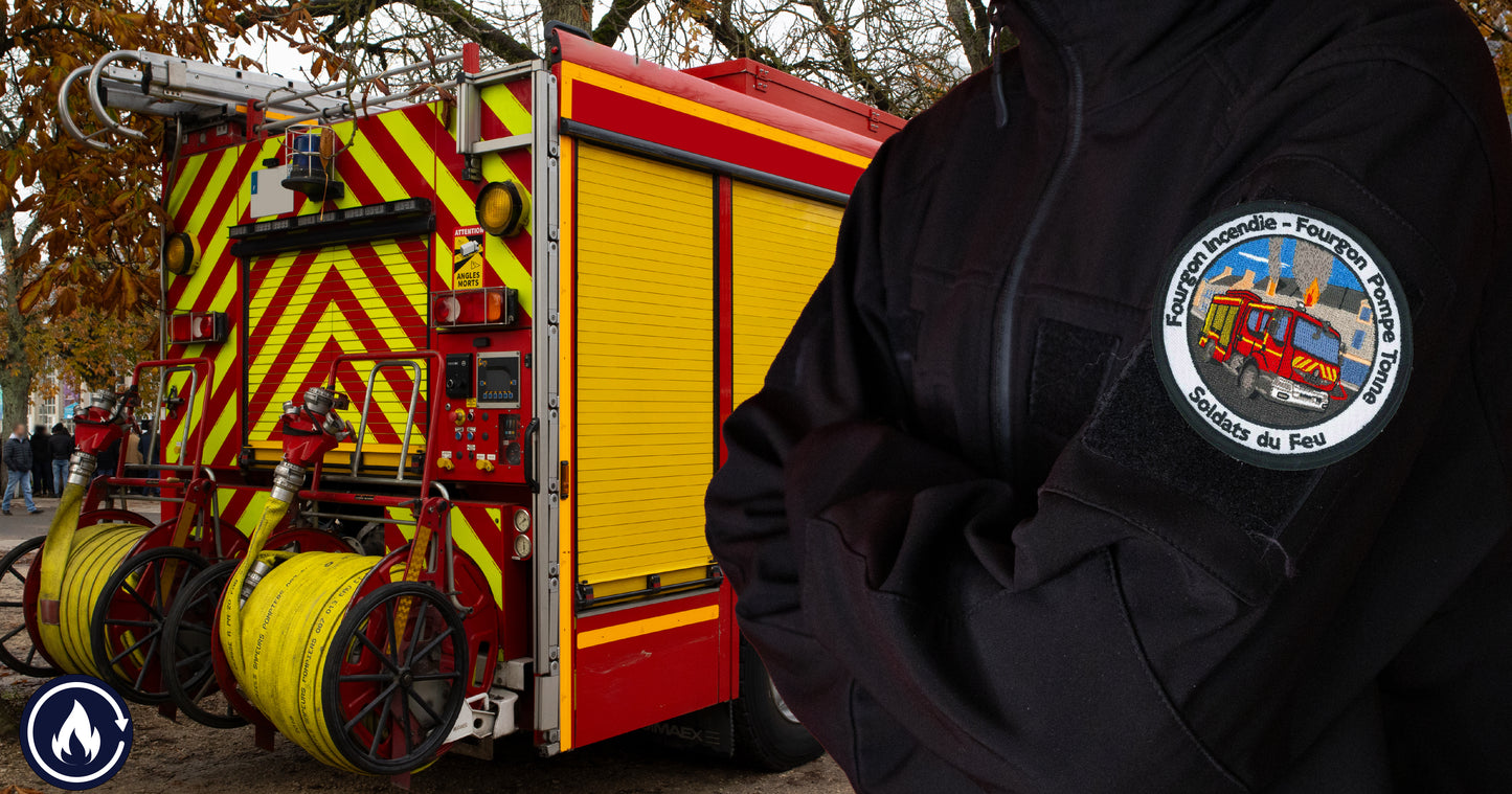 Écusson pompiers Fourgon Pompe Tonne - Fourgon Incencie