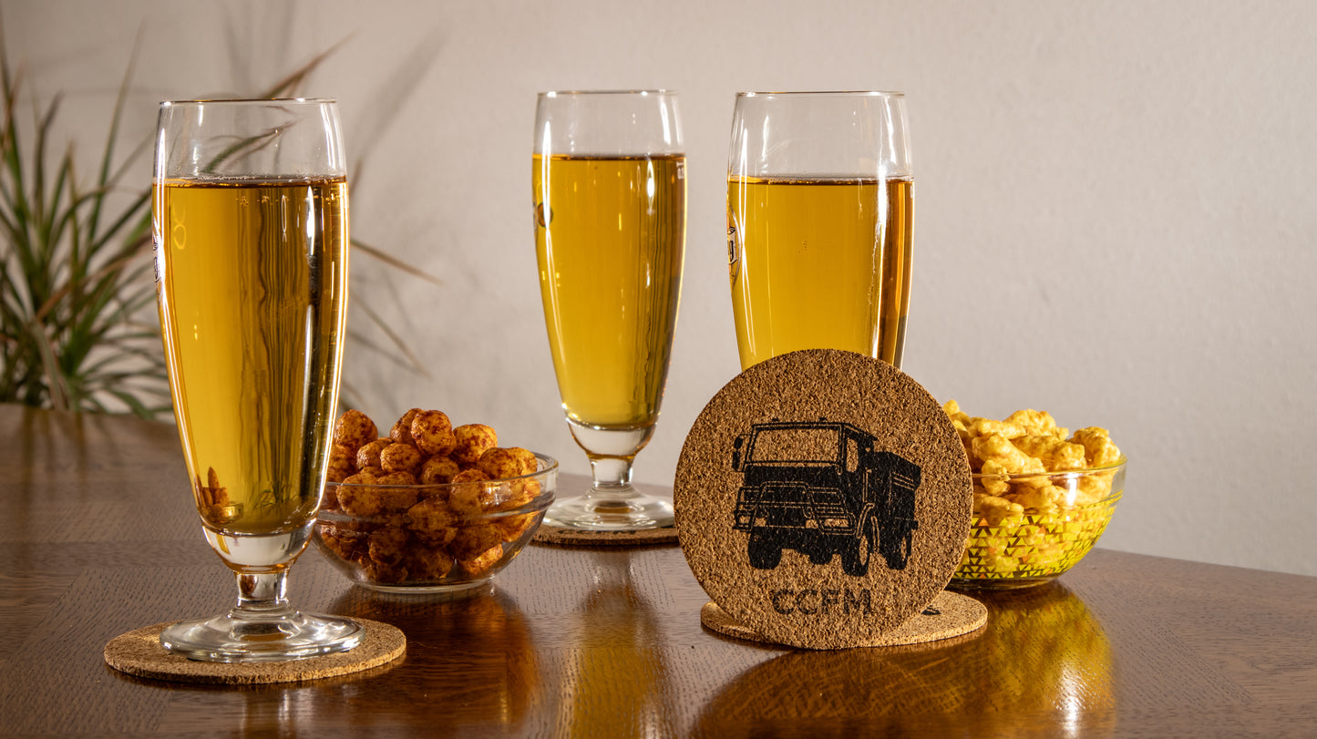 Un dessous-verre de pompiers