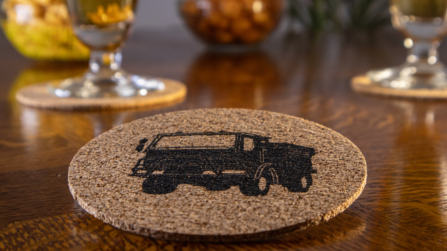 Set de 4 dessous-verres pompiers