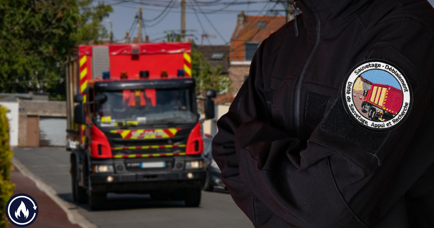 Écusson pompiers Sauvetage et Déblaiement