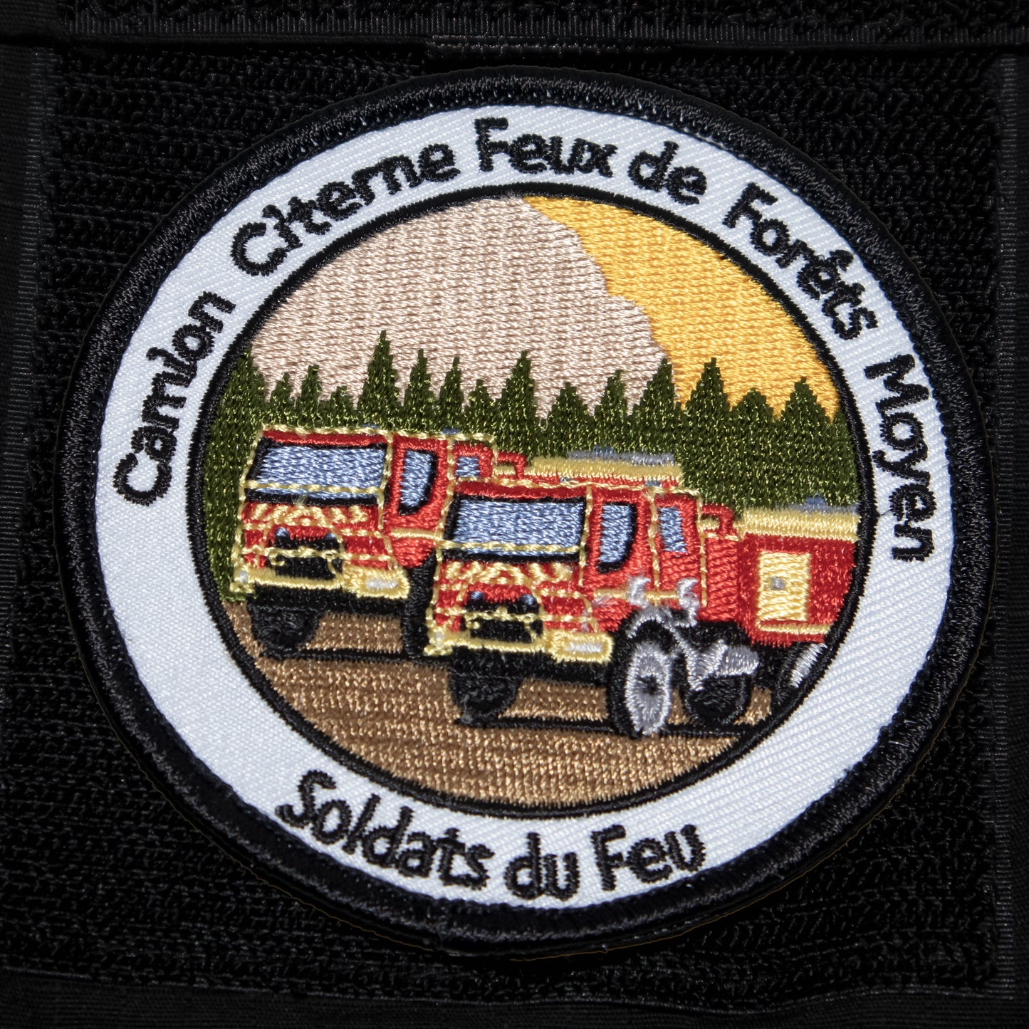 Écusson pompier CCFM Jaune
