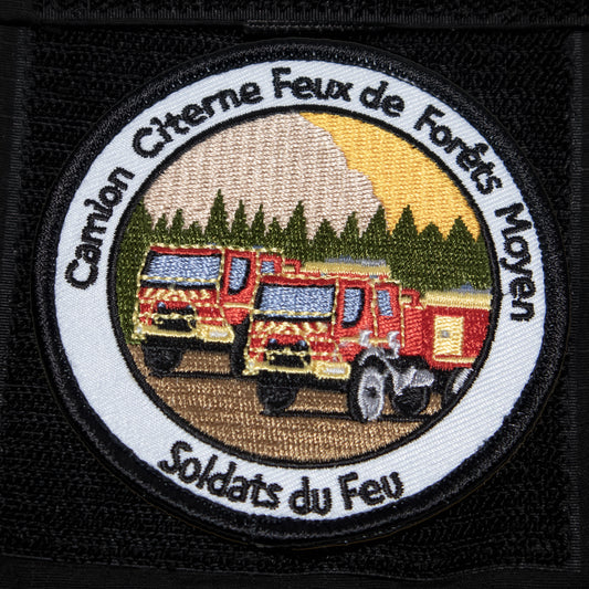 Écusson pompier CCFM Jaune