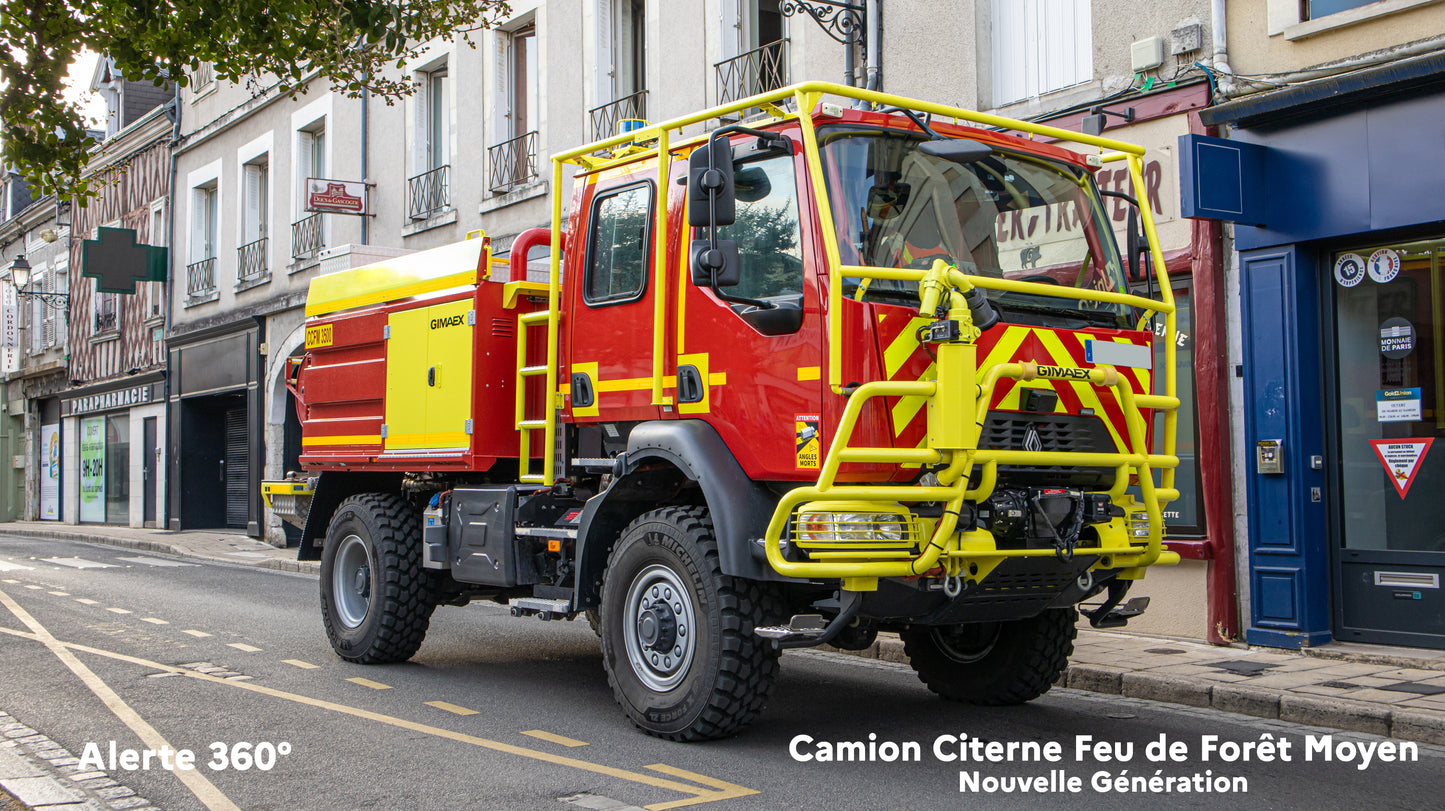 Écusson pompier CCFM Jaune