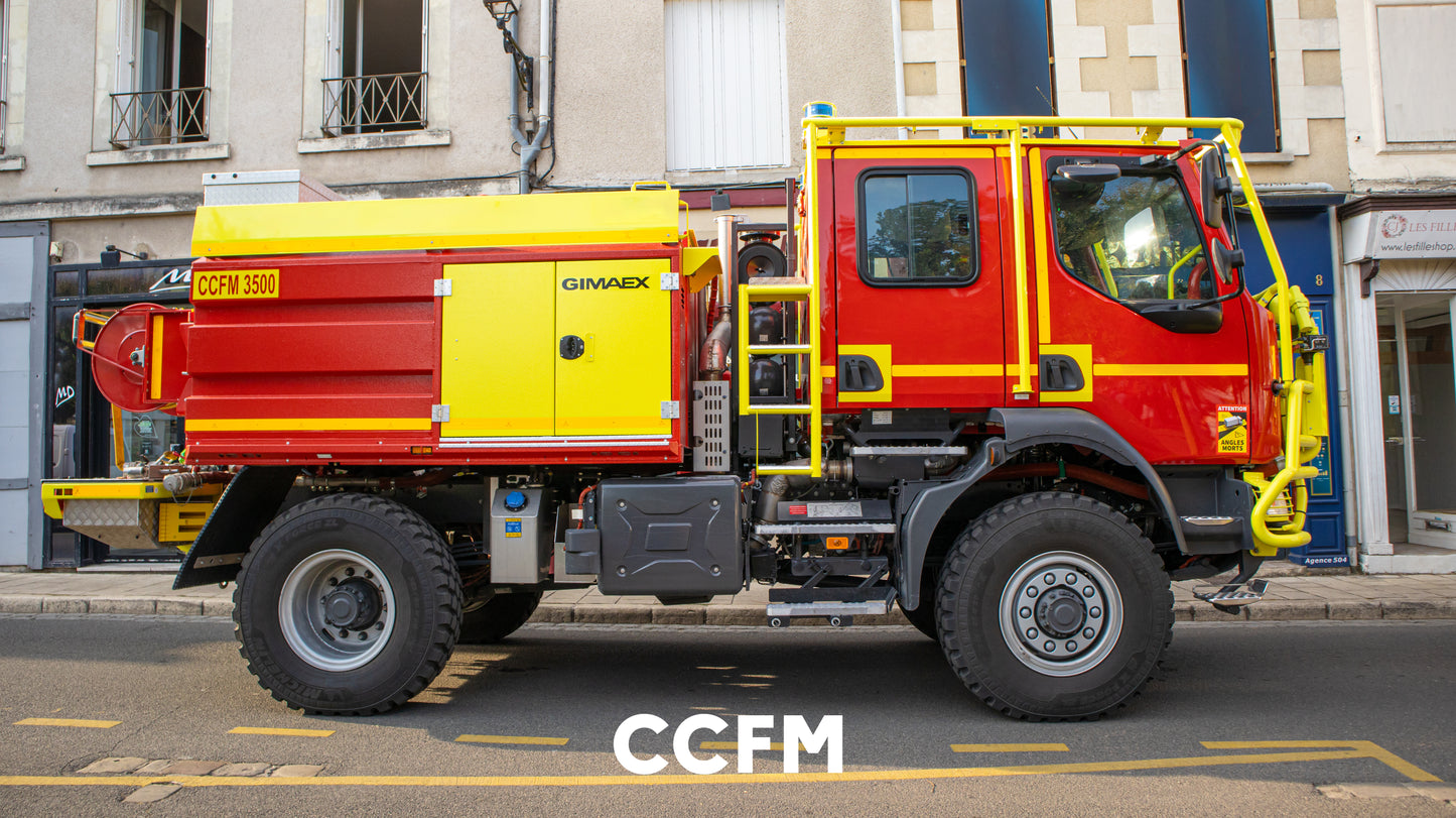 Écusson pompier CCFM Jaune
