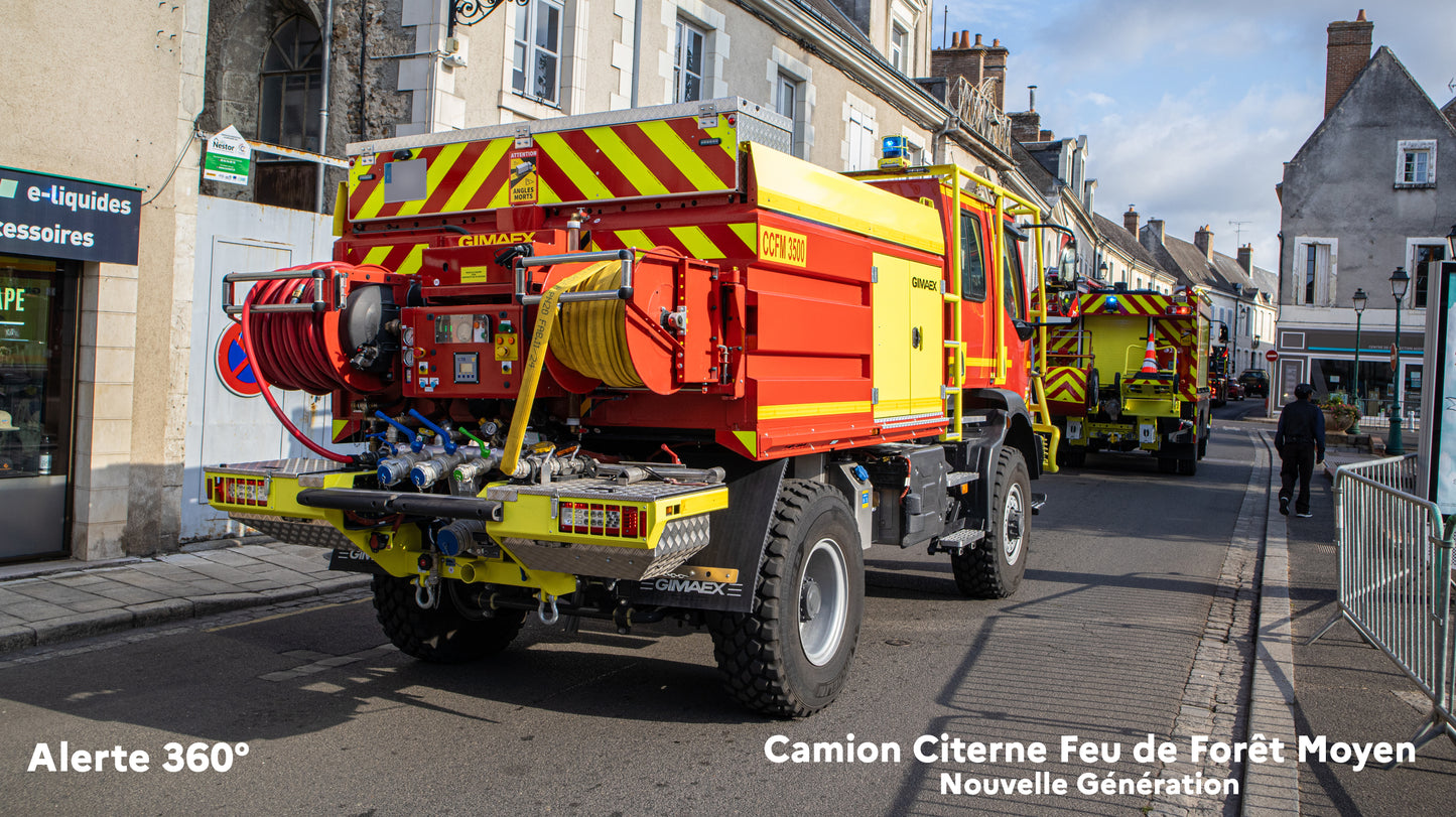 Écusson pompier CCFM Jaune