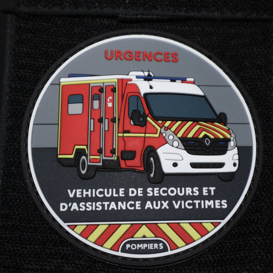 Écusson pompiers VSAV (PVC)