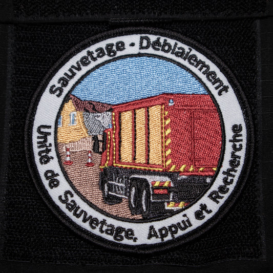 Écusson pompiers Sauvetage et Déblaiement